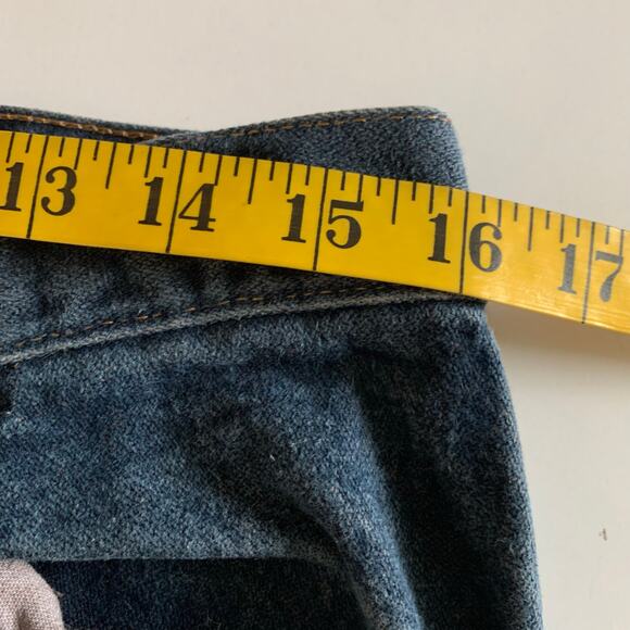 WRANGLER X NASTY GAL‎ Jeans 33 X 26 Cotton Denim Cropped Raw Hem Straight Leg - Picture 11 of 12